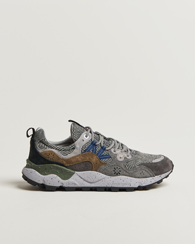Flower Mountain Yamano 3 Suede/Tweed Wool Sneaker Grey – Harmaa