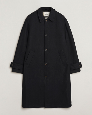 Forét Pine Wool Coat Black – Musta