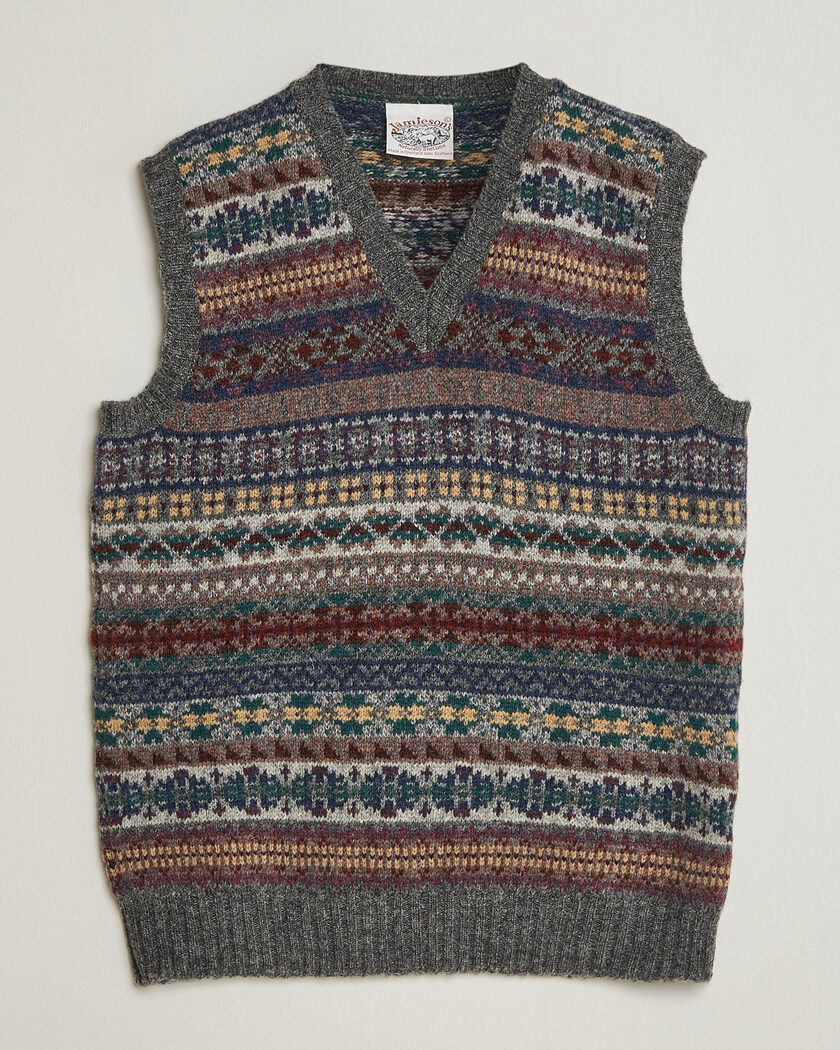 Jamieson's of Shetland Jamiesons Of Shetland All Over Fair Isle Slipover Multi – Monivärinen