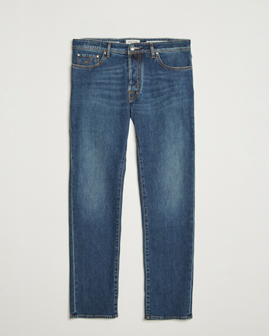 Jacob Cohën Bard Milano-Cortina Slim Fit Stretch Jeans Mid Blue – Sininen