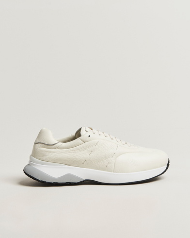 Kiton Luxury Running Sneakers White Deerskin – Valkoinen
