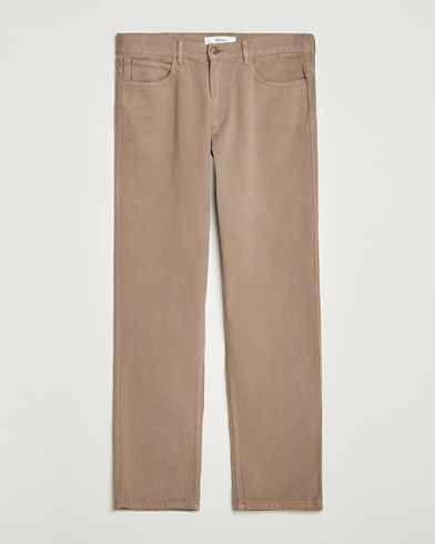 Palmes Coarse 5-Pocket Trousers Fossil – Ruskea