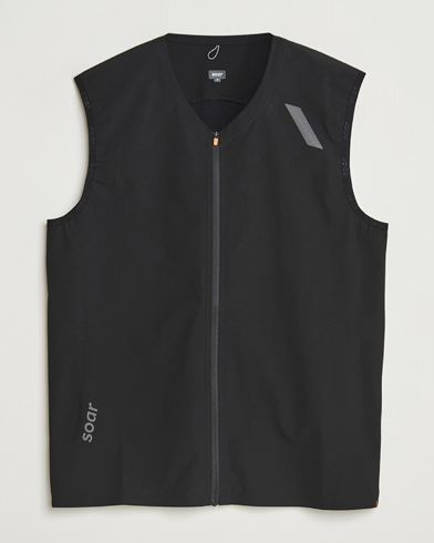 SOAR Running Rainout Gilet Black – Musta