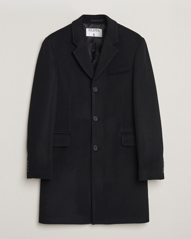 Filippa K William Wool Coat Black – Musta