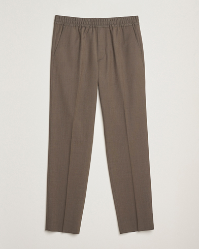 Filippa K Theo Relaxed Wool Trousers Driftwood – Ruskea