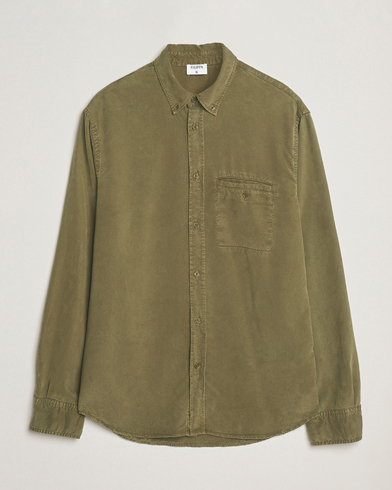 Filippa K Zachary Lyocell Shirt Dark Olive – Vihreä