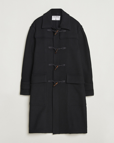 Filippa K Monty Wool Duffle Coat Black – Musta