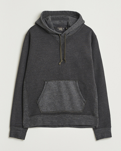 RRL Two Tone Hooded Sweatshirt Charcoal – Harmaa