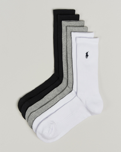 Polo Ralph Lauren Polo Ralph Lauren6-Pack Crew SockGrey – Harmaa