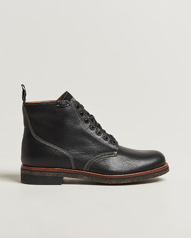 Polo Ralph Lauren Radford Oiled Leather Boot Black Calf – Musta