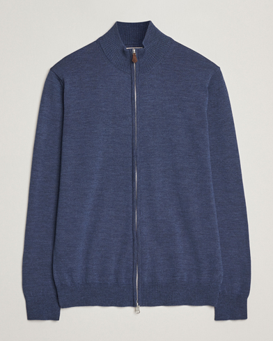Stenströms Merino Full Zip Denim Blue – Sininen