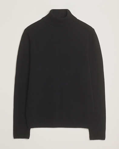 Stenströms Brushed Merino Rollneck Black – Musta