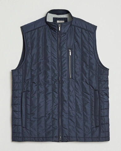 Stenströms Nylon Quilted Light Padded Vest Navy – Sininen
