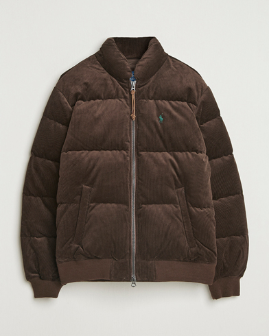 Polo Ralph Lauren Wyoming Corduroy Bomber Jacket Dark Beech – Ruskea