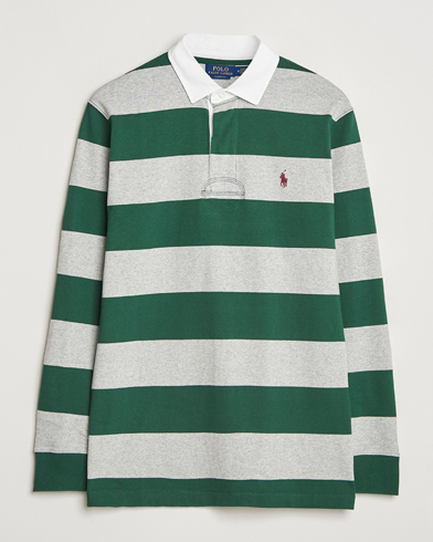 Polo Ralph Lauren Jersey Striped Rugger Vintage Pine/Andover Heather – Harmaa