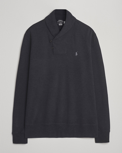 Polo Ralph Lauren Shawl Collar Pullover Polo Black – Musta