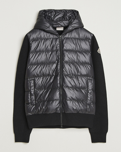 Moncler Padded Hooded Cardigan Black – Musta