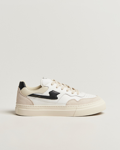 Stepney Workers Club Pearl S-Strike Leather/Suede Mix Sneaker Spring Black – Musta