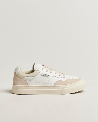 Stepney Workers Club Pearl Leather/Suede Mix Sneaker Spring White – Valkoinen