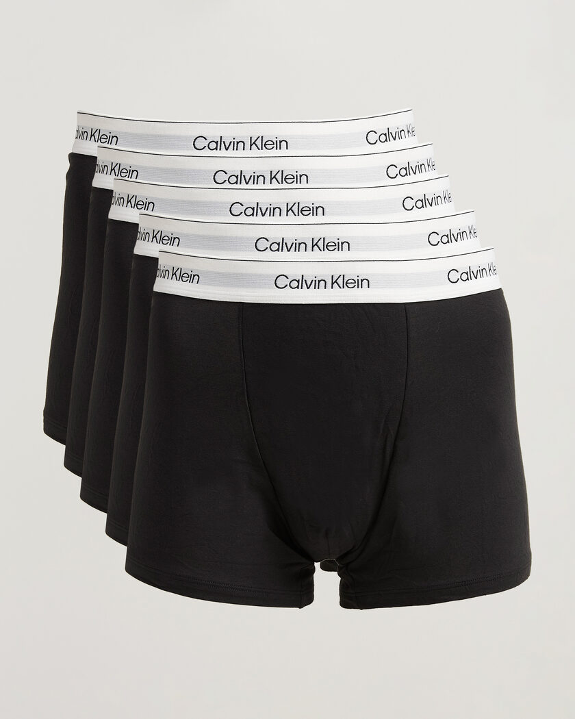 Calvin Klein 5-Pack Icon Cotton Stretch Relaxed Trunk Black – Musta