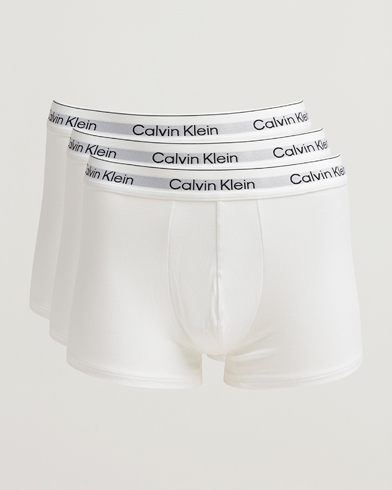 Calvin Klein 3-Pack Icon Cotton Stretch Trunk White – Valkoinen