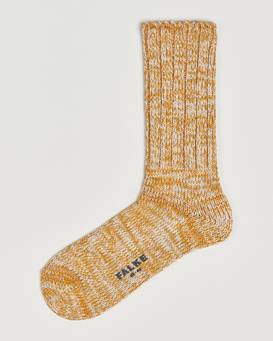 Falke Brooklyn Cotton Sock Old Brass – Keltainen