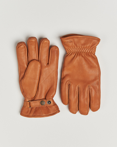 Hestra Burensvik Deerskin Wool Pile Glove Cognac – Ruskea
