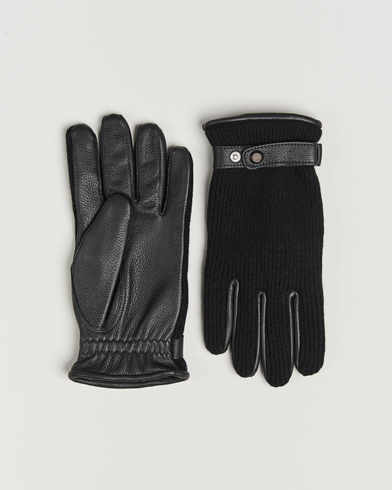 Hestra Christopher Cashmere/Elkskin Glove Black – Musta
