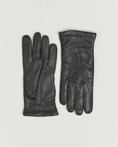 Hestra Peccary Handsewn Cashmere Lined Glove Black – Musta