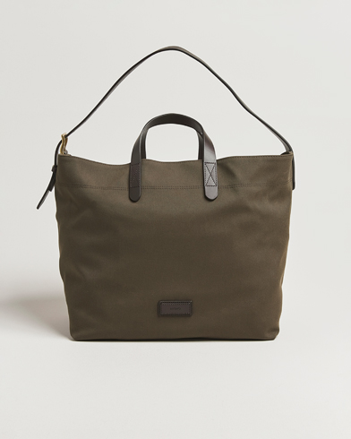 Mismo M/S Companion Tote Bag Army/Dark Brown – Vihreä