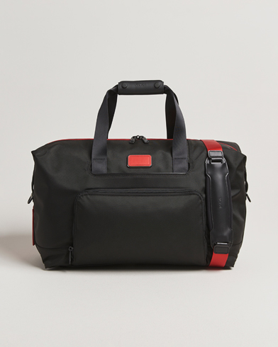 TUMI Alpha 3 Double Expansion Travel Satchel Black/Red – Musta