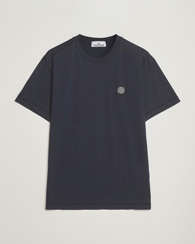 Stone Island Garment Dyed Cotton Jersey T-Shirt Navy – Sininen