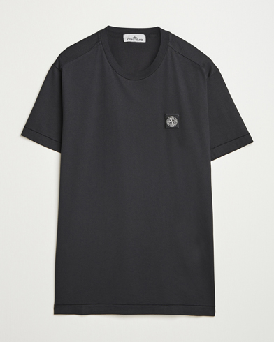Stone Island Garment Dyed Cotton Jersey T-Shirt Black – Musta