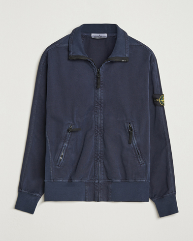 Stone Island Organic Panama Cotton Track Jacket Ink – Sininen