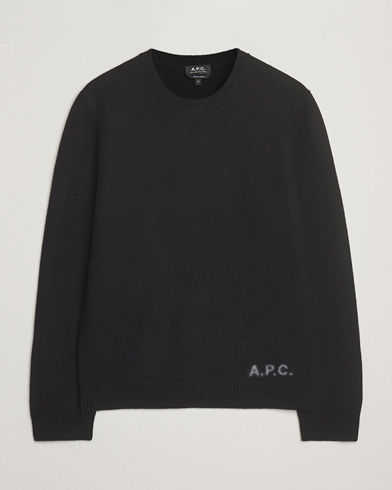 A.P.C. Edward Wool Knitted Sweater Black – Musta