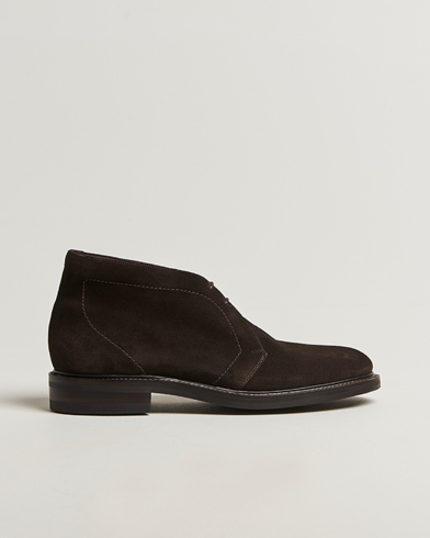 Loake 1880 Berkeley Suede Boot Dark Brown – Ruskea
