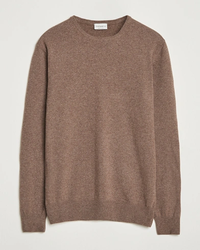 Morgano Wool/Cashmere Crewneck Brown – Ruskea