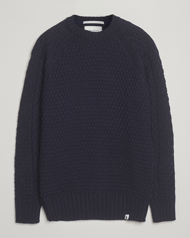 Peregrine Winston Merino Crew Navy – Sininen