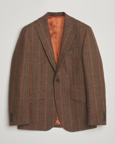 Walker Slater Edward Lambswool Dogtooth Blazer Brown – Ruskea