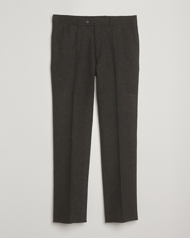 Walker Slater Edward Shetland Wool Donegal Trousers Dark Brown – Ruskea