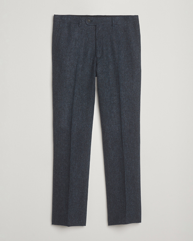 Walker Slater Edward Shetland Wool Donegal Trousers Navy – Sininen