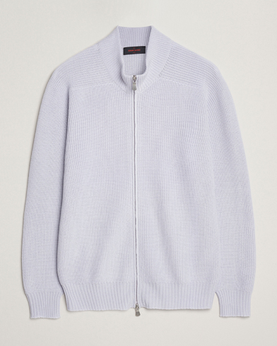 Gran Sasso Rainwool Full Zip Light Purple Melange – Liila