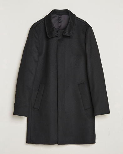 Tiger of Sweden Aleric Wool/Cashmere Stand Up Coat Black – Musta
