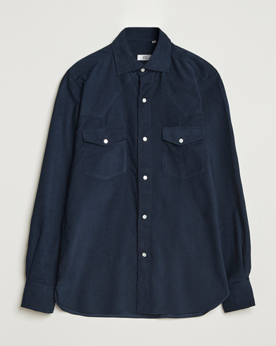 100Hands Western Cord Shirt Navy – Sininen