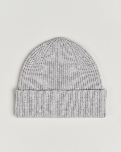 Robert Mackie Clyde Lambswool Beanie Pearl Grey – Harmaa