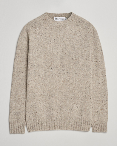 Harley Of Scotland Donegal Wool Crewneck Mull – Harmaa