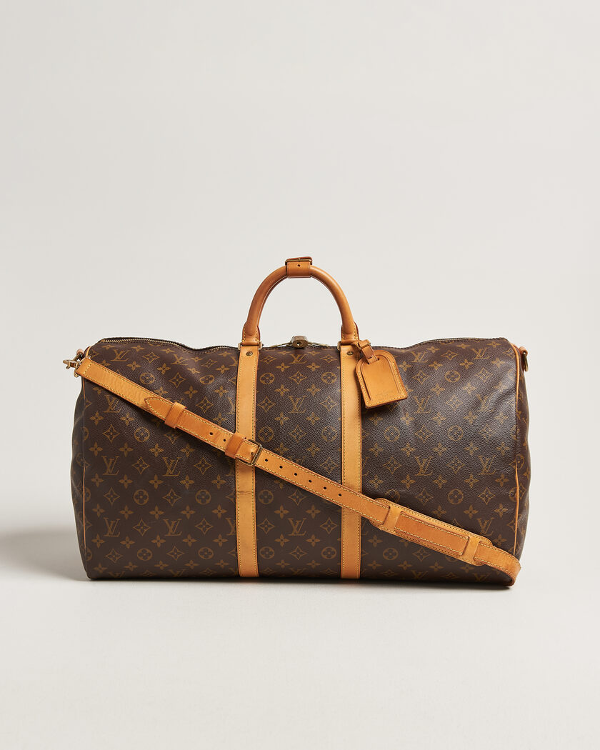 Louis Vuitton Pre-Owned Keepall Bandoulière 55 Monogram – Ruskea