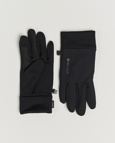 Snow Peak Polartec Stretch Gloves Black – Musta