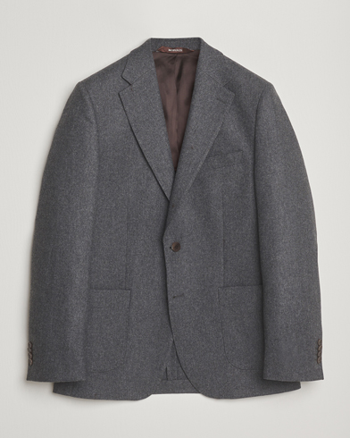 Morris Flannel Wool Blazer Grey – Harmaa