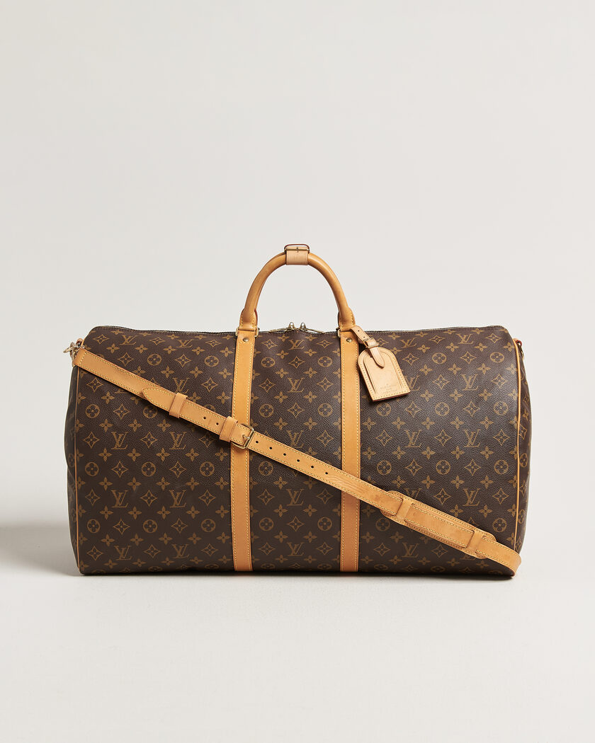 Louis Vuitton Pre-Owned Keepall Bandoulière 60 Monogram – Ruskea